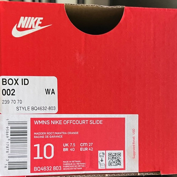 Nike Women’s Offcourt SE Slide Sandals Mantra Orange Size 8 9 10 NEW B04632 803 - Picture 7 of 7